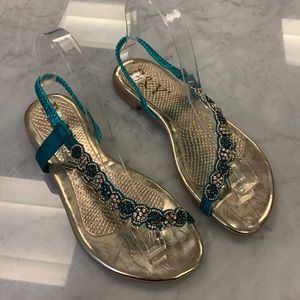 Never Worn B&Y flat sandals